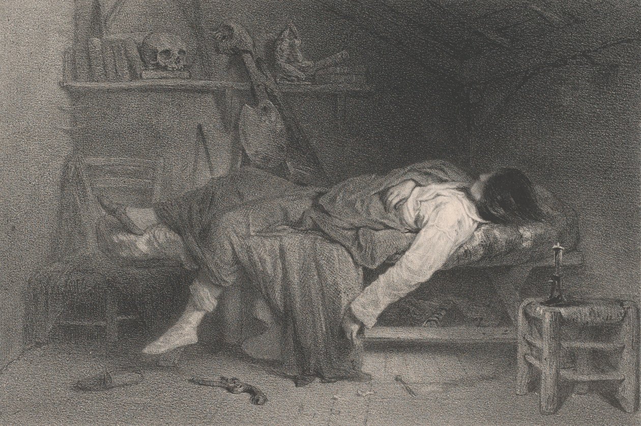 Der Selbstmord, 1846 von Eugene Leroux
