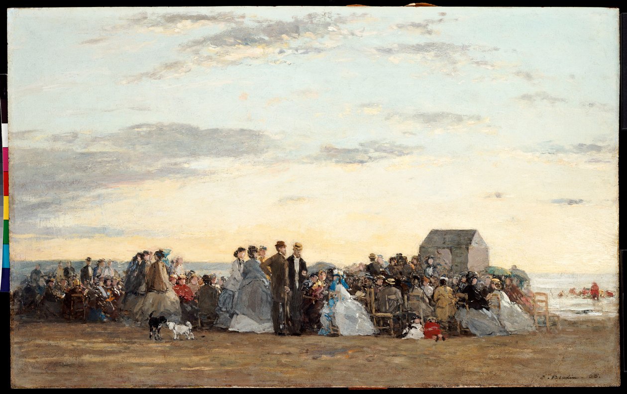 Strandszene, 1865 von Eugene Louis Boudin