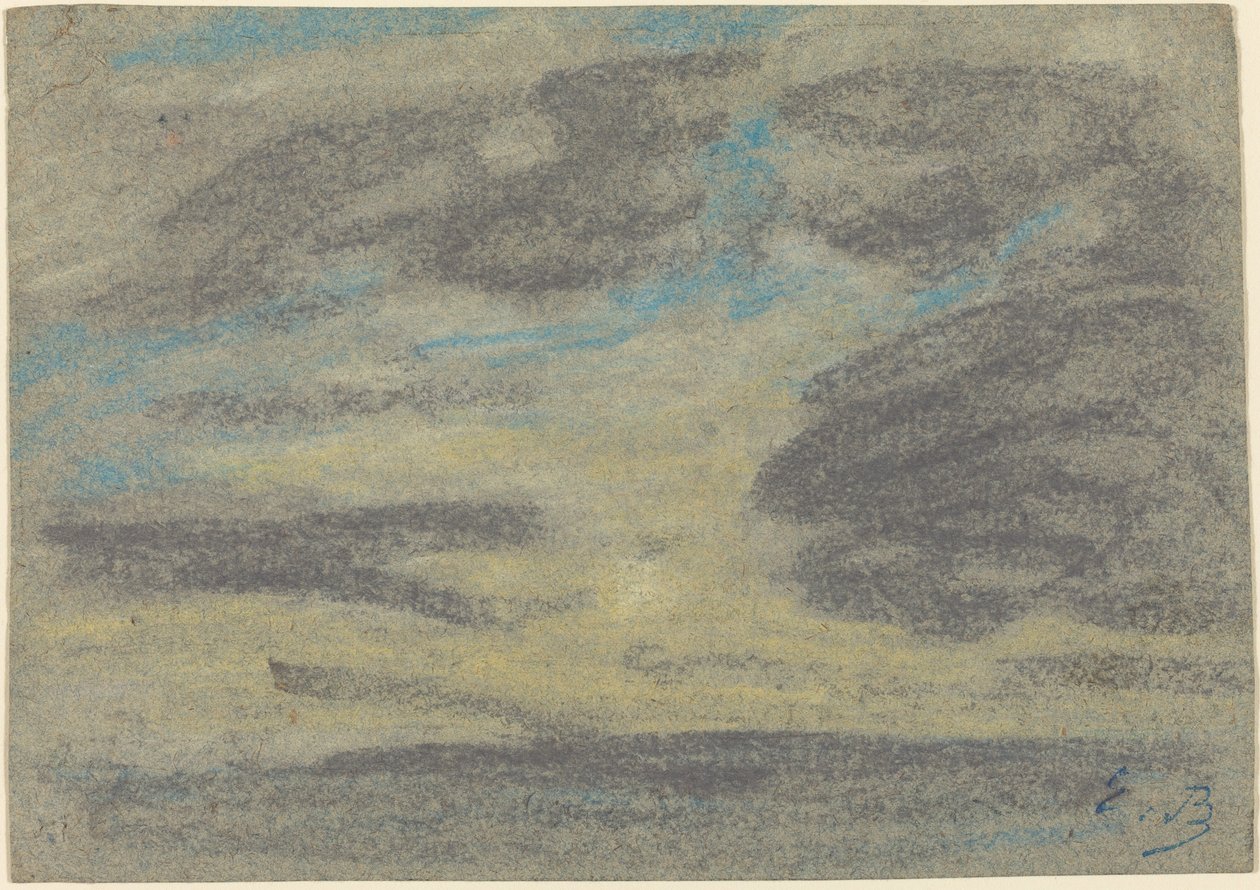 Wolken über dem Meer, 1860-1865 von Eugene Louis Boudin