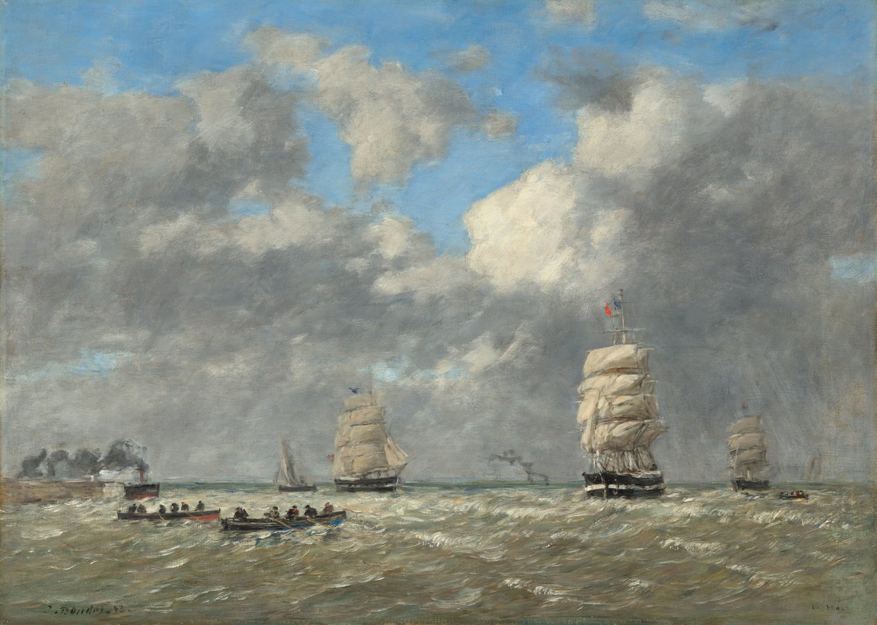 Le Havre, 1883 von Eugene Louis Boudin