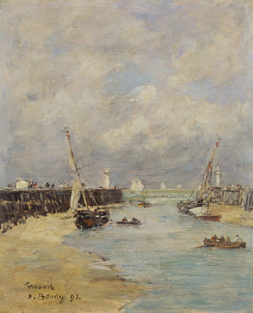 Ebbe in Trouville, 1895 von Eugene Louis Boudin