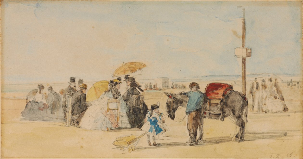 Am Strand, 1866 von Eugene Louis Boudin