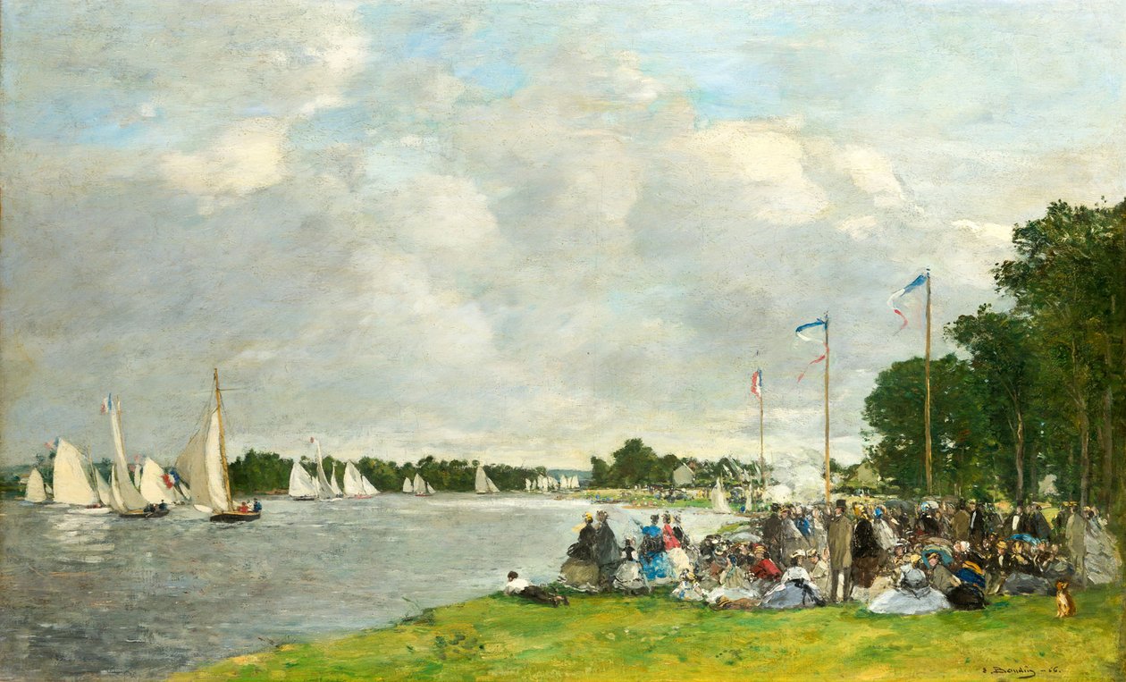 Regatten in Argenteuil, 1866 von Eugene Louis Boudin