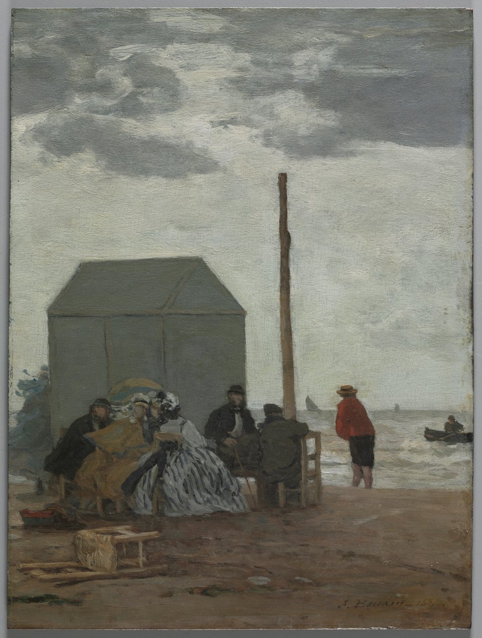 Der Strand von Deauville von Eugene Louis Boudin