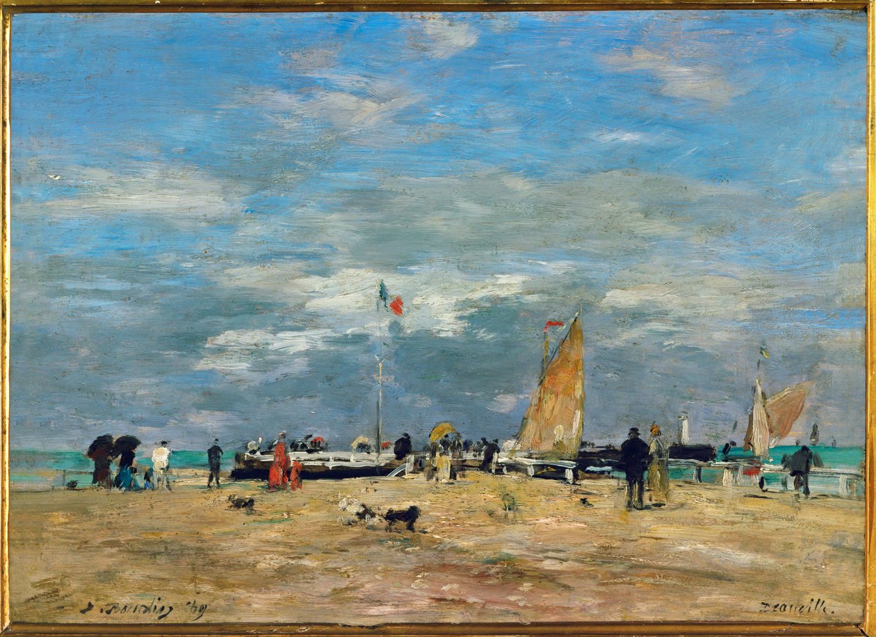Der Steg von Deauville von Eugene Louis Boudin