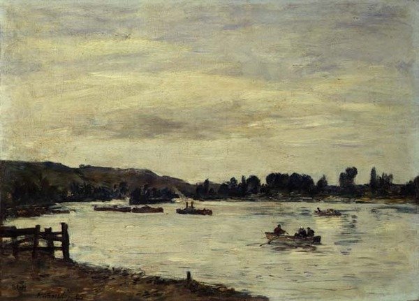 Die Seine bei Rouen von Eugene Louis Boudin
