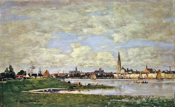 Die Tete-de-Flandres in Antwerpen von Eugene Louis Boudin