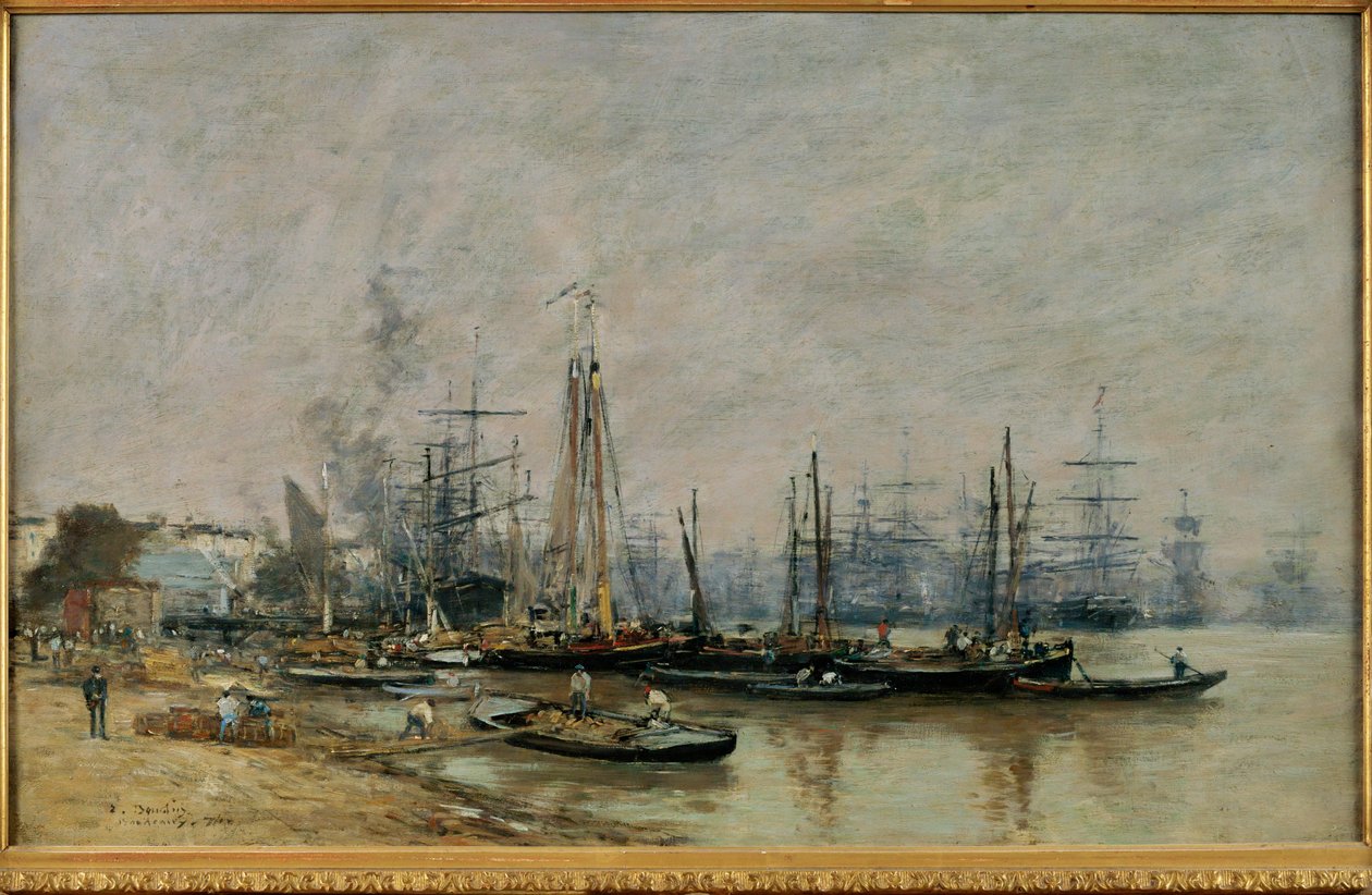 Der Hafen von Bordeaux von Eugene Louis Boudin