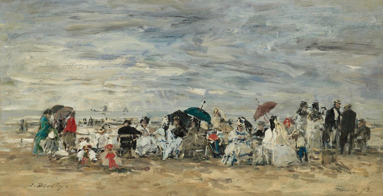 Trouville, Strandszene von Eugene Louis Boudin