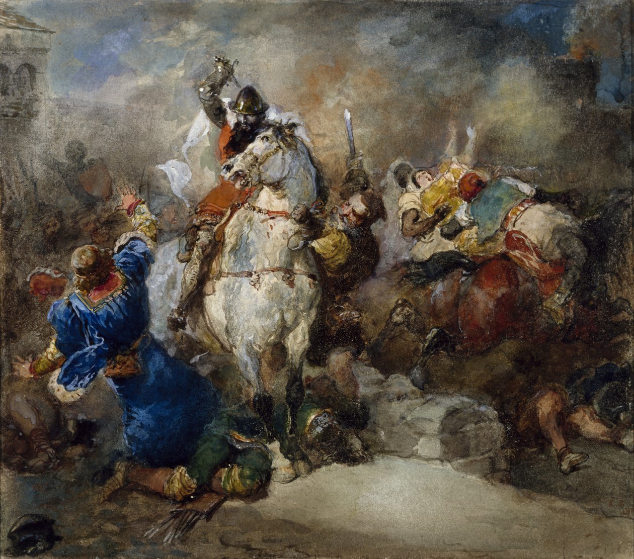 Die Entführung von Rebecca von Eugene Louis Lami
