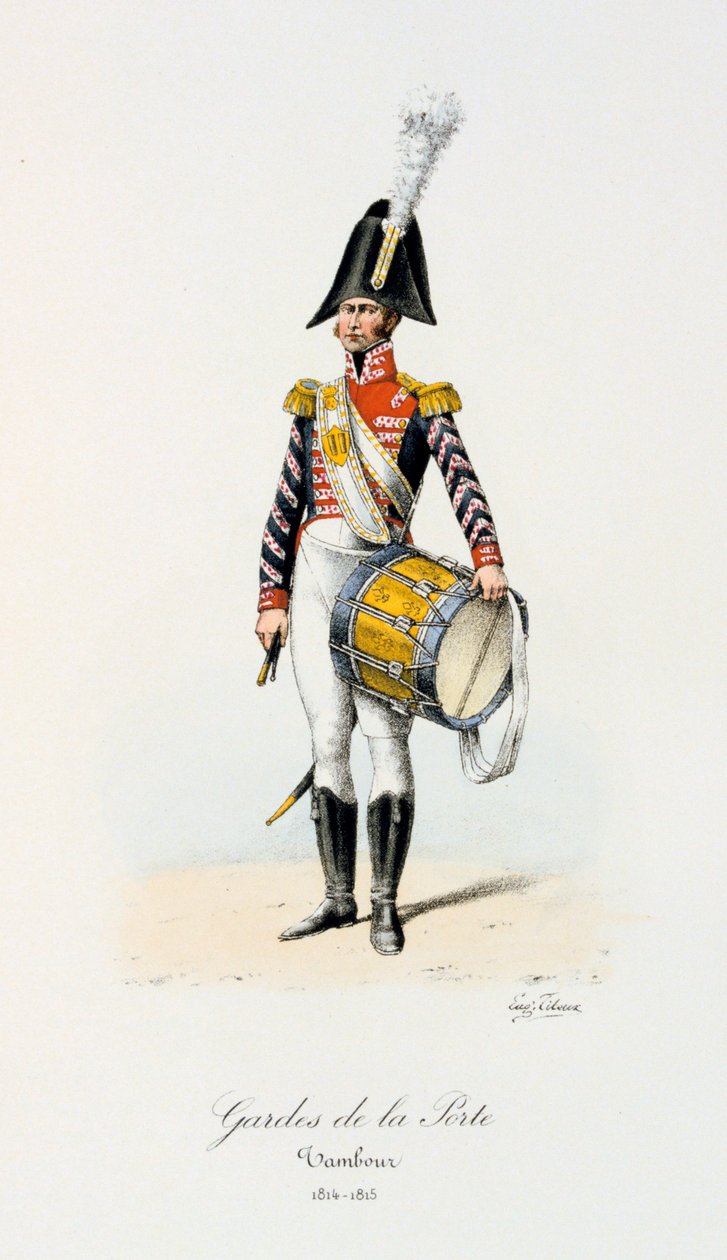 Gardes de la Porte, Trommler, 1814-15 von Eugene Titeux