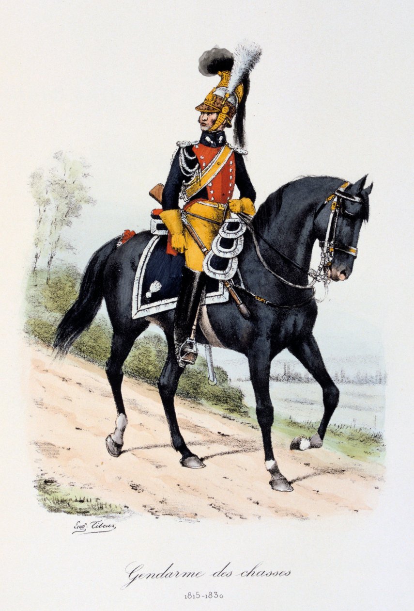 Gendarmen des Chasses, 1815-30 von Eugene Titeux