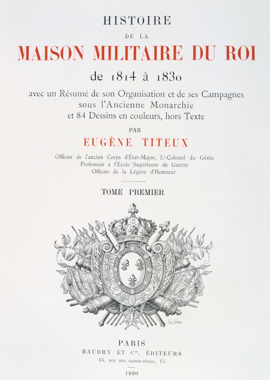 Titelseite, 1814-1830 von Eugene Titeux