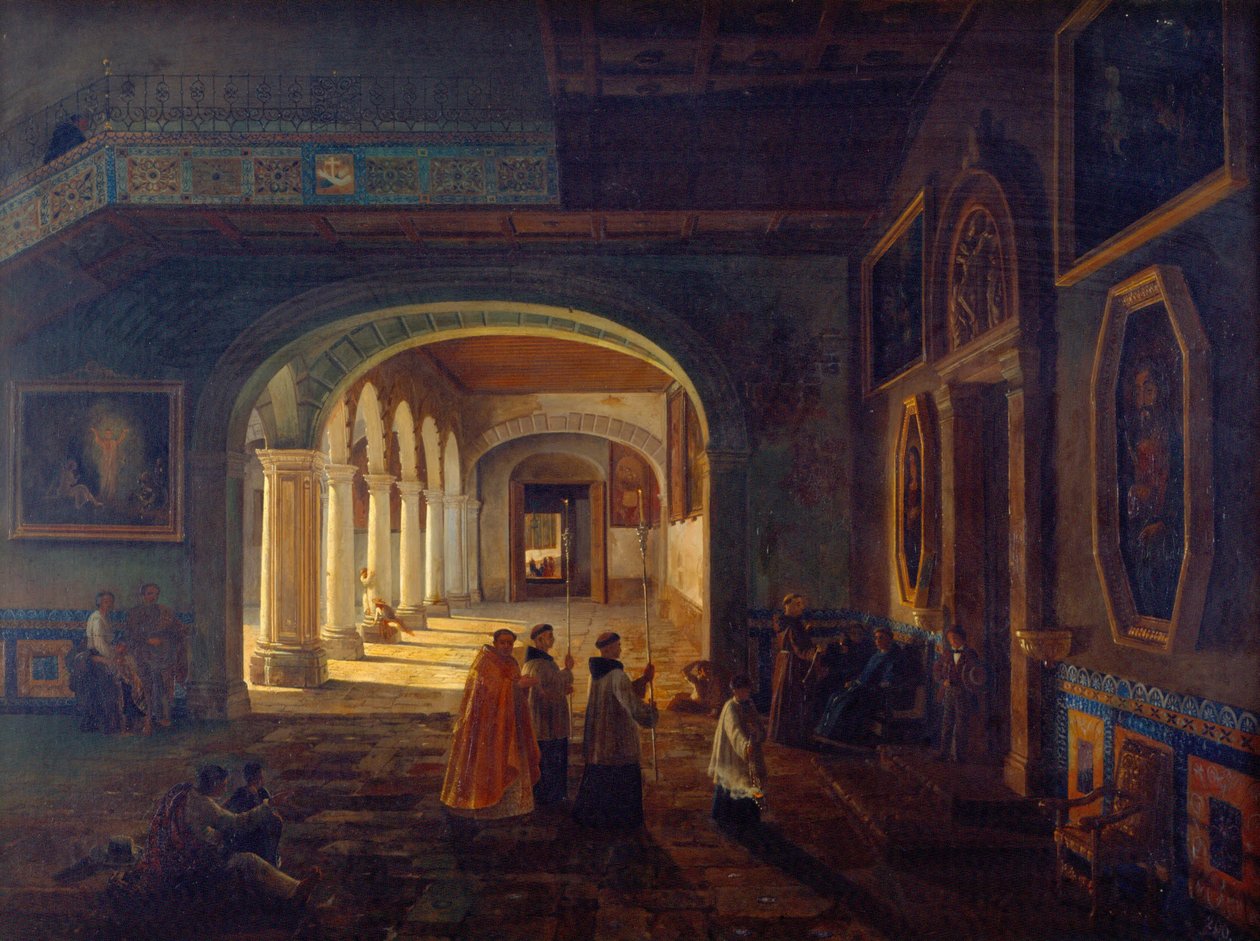 Die Antesakristei des Franziskanerklosters von Eugenio Landesio