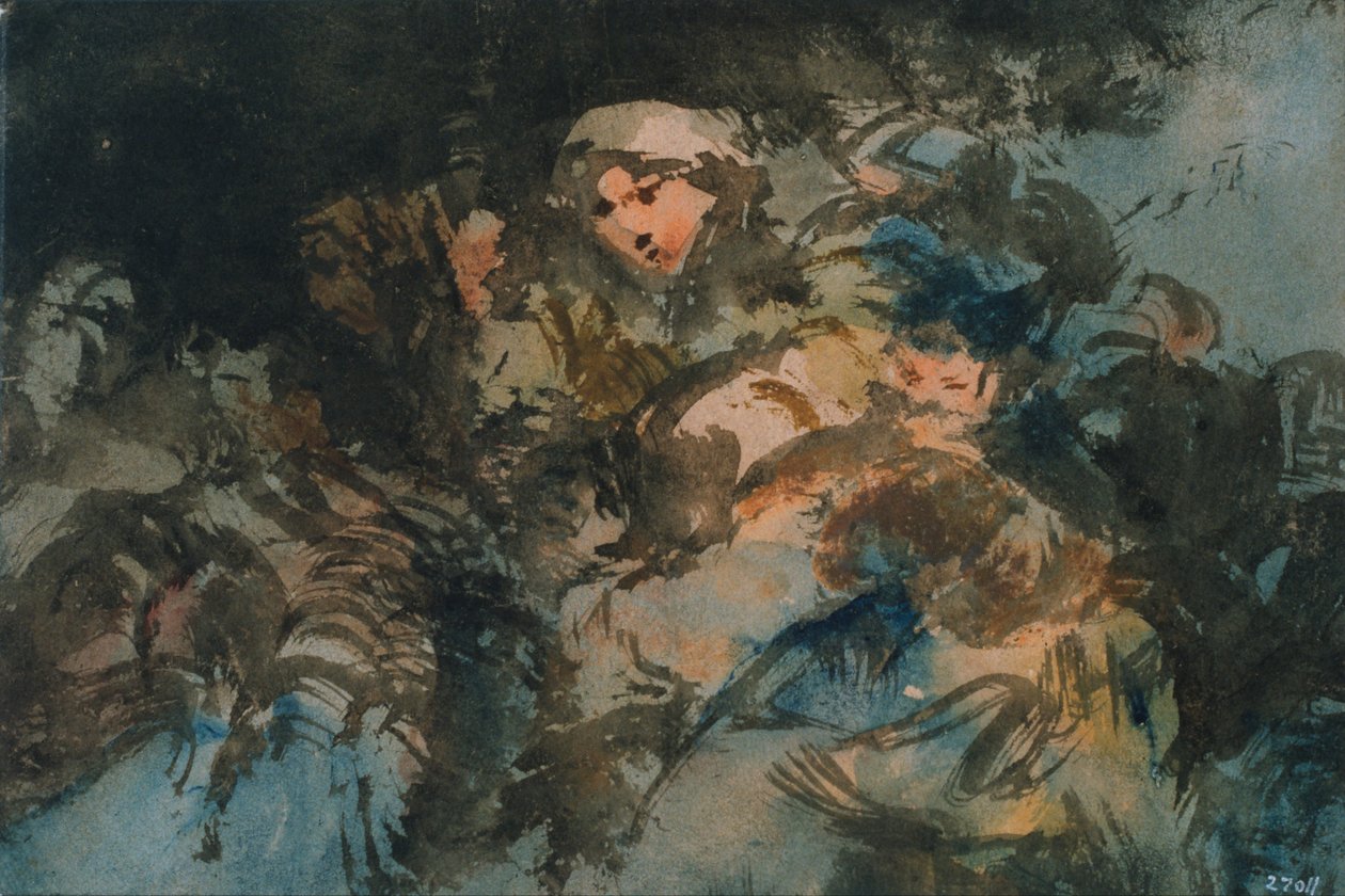 Gruppe von Hexen von Eugenio Lucas Velázquez