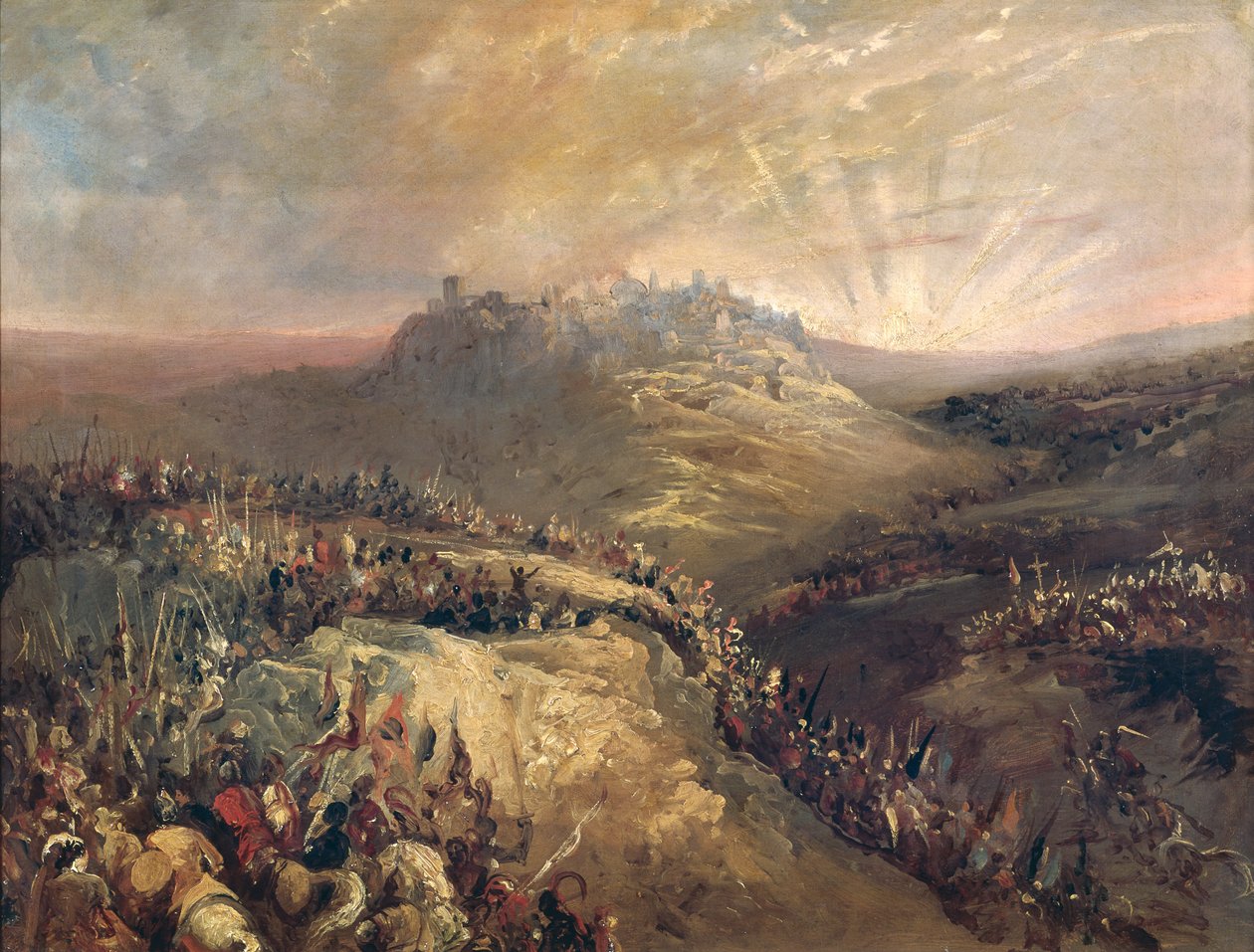 Die Kreuzfahrer vor Jerusalem von Eugenio Lucas Velázquez