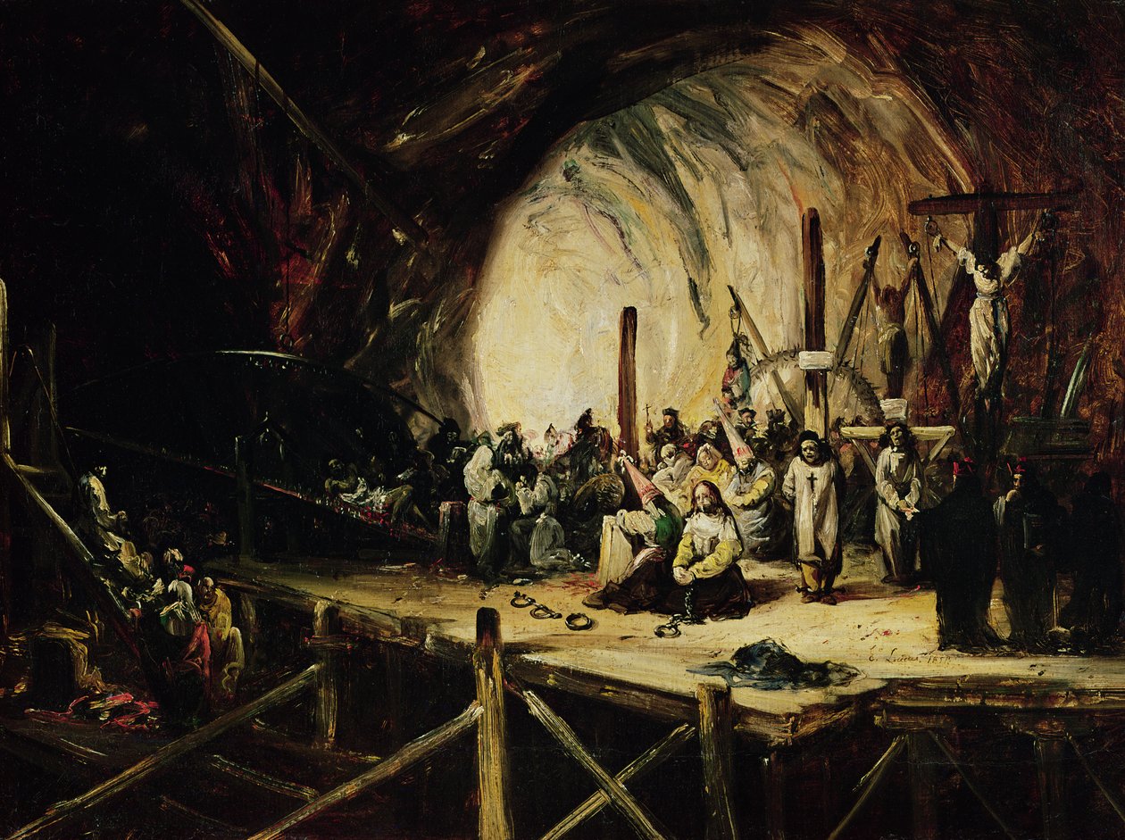 Inquisitionsszene von Eugenio Lucas y Padilla