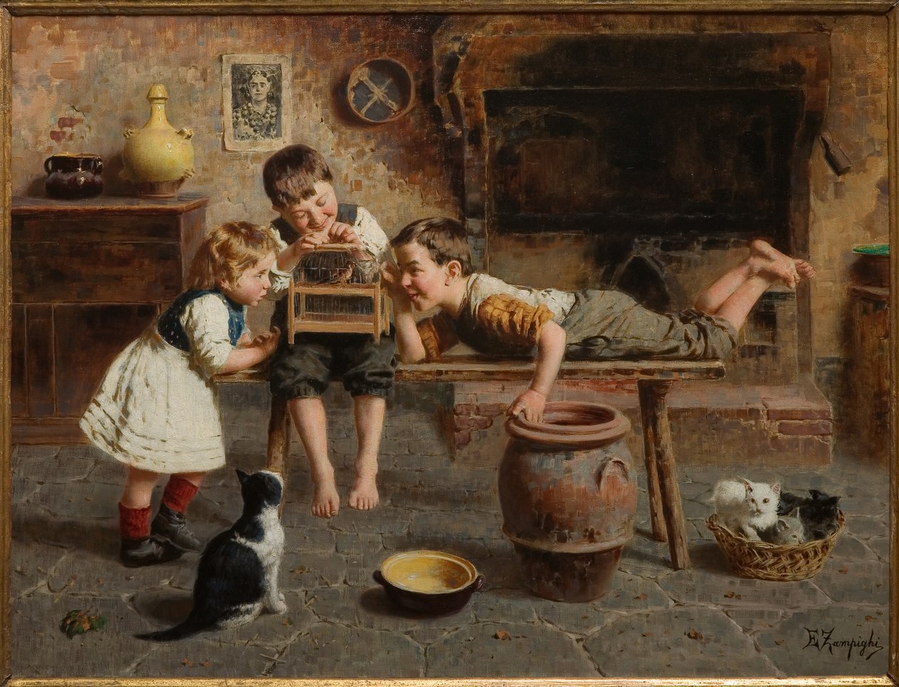 Kinderspiele von Eugenio Zampighi