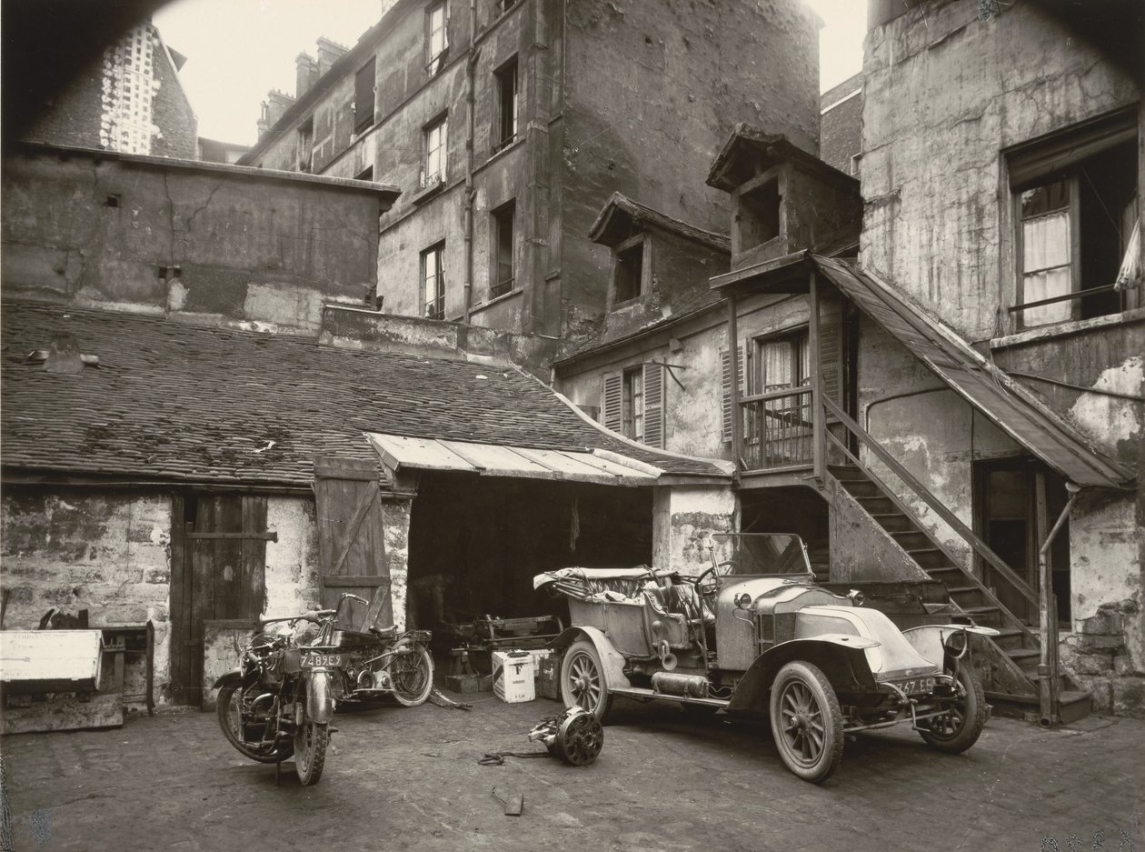 Hof, Rue de Valence von Eugène Atget
