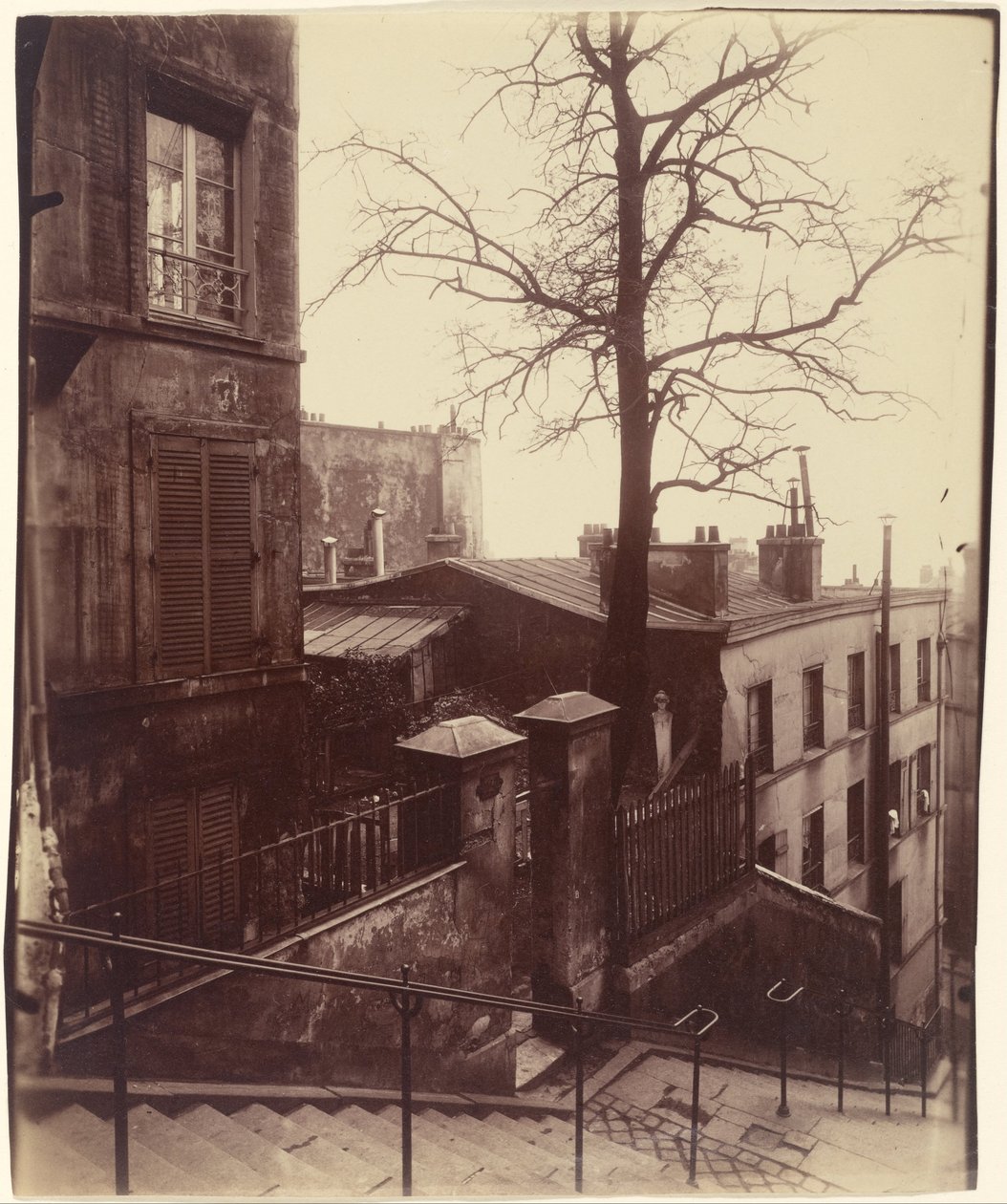 Treppe, Montmartre von Eugène Atget