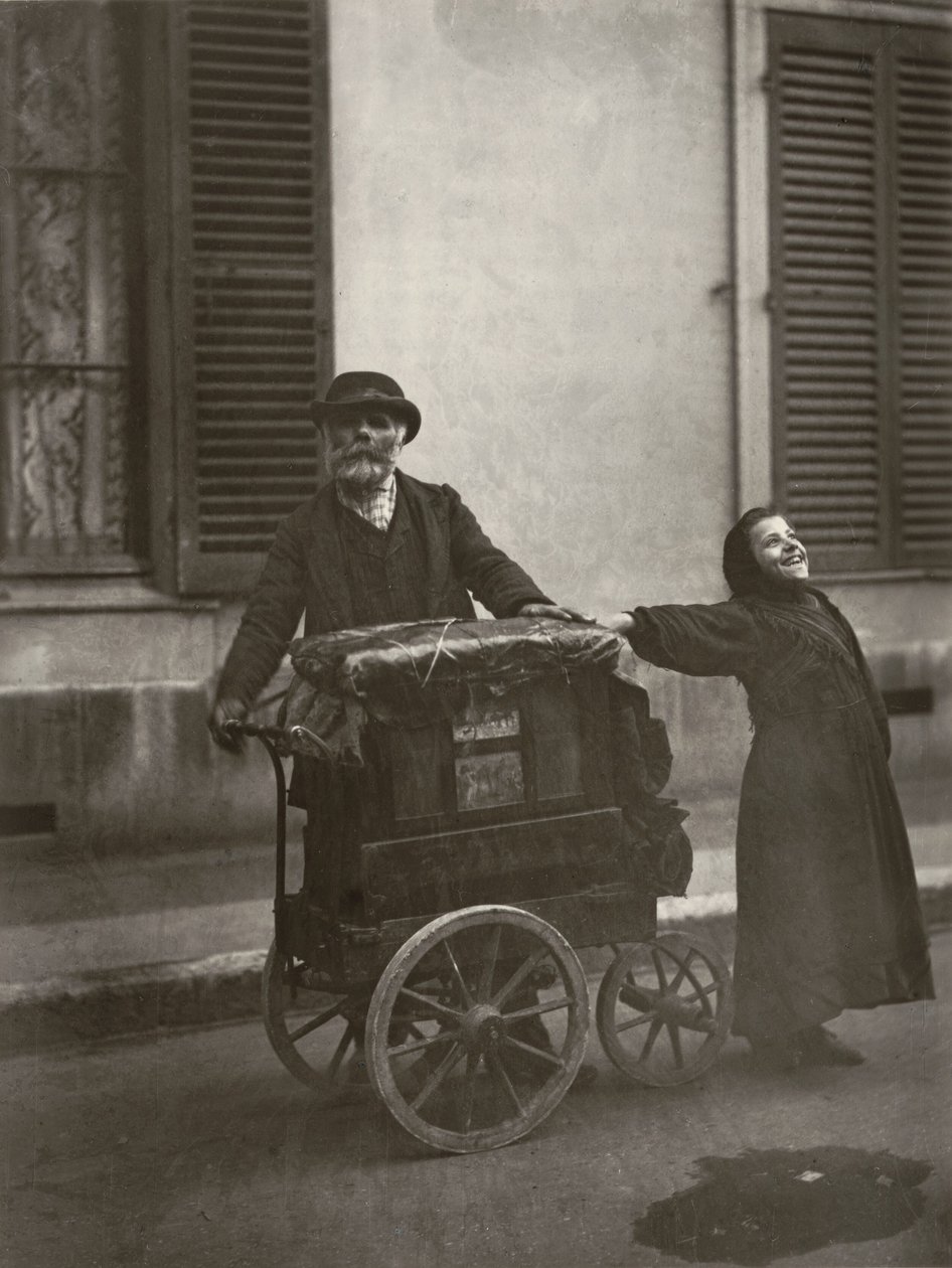 Straßenmusiker von Eugène Atget