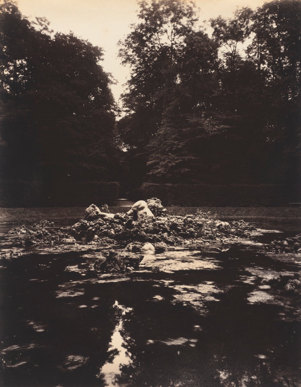 Versailles, Brunnen des Enceladus, 1922-1923 von Eugène Atget