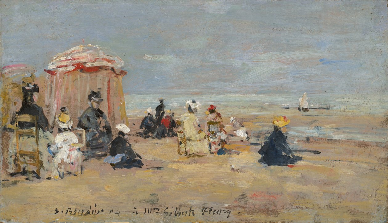 Am Strand von Eugène Boudin