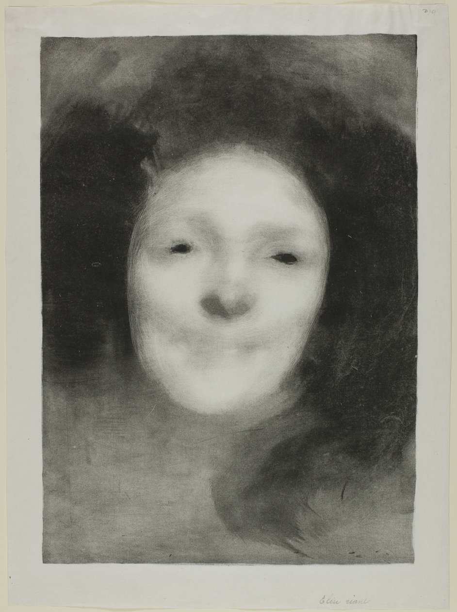 Elise lächelt von Eugène Carrière