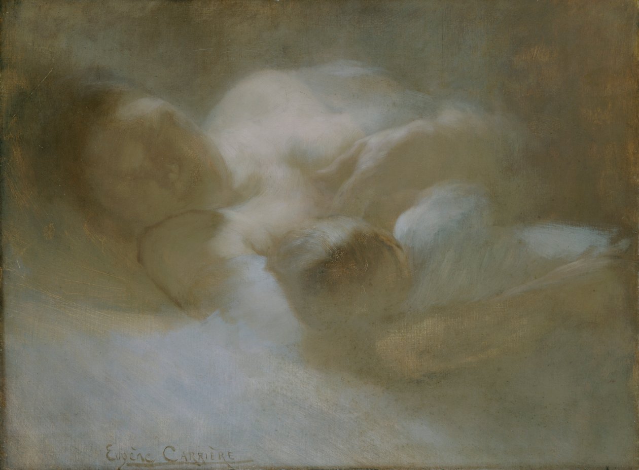 Mutterschaft, ca. 1880er Jahre von Eugène Carrière
