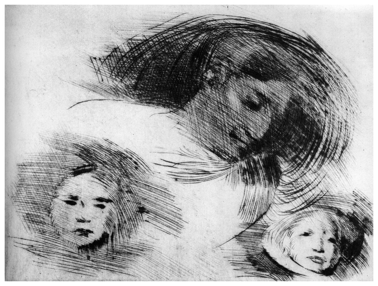 Grobe Skizze von Eugène Carrière
