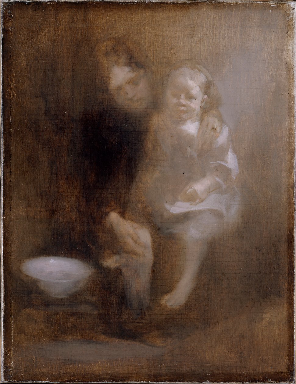 Das Fußbad, ca. 1890 von Eugène Carrière