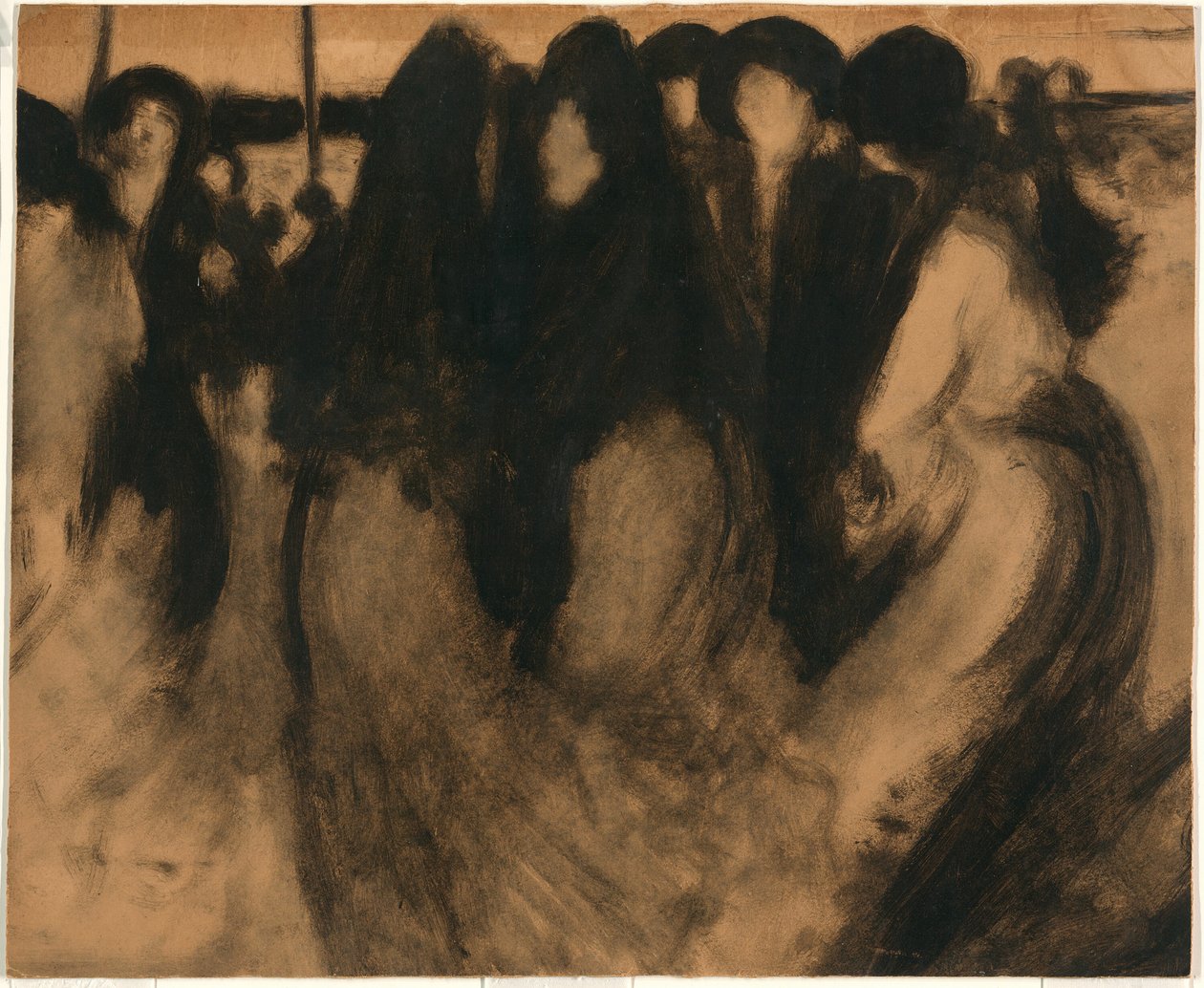 Frauen in Landschaft von Eugène Carrière