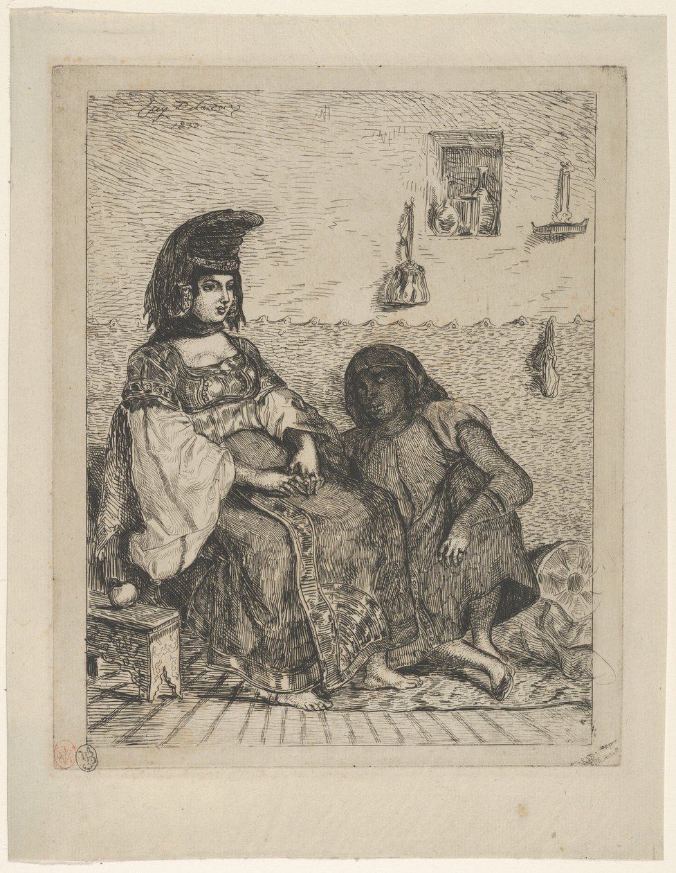 Eine jüdische Braut in Tanger, 1833 von Eugène Delacroix