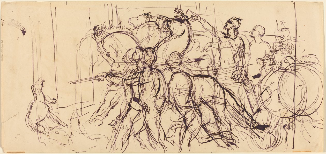 Wagenlenker von Eugène Delacroix