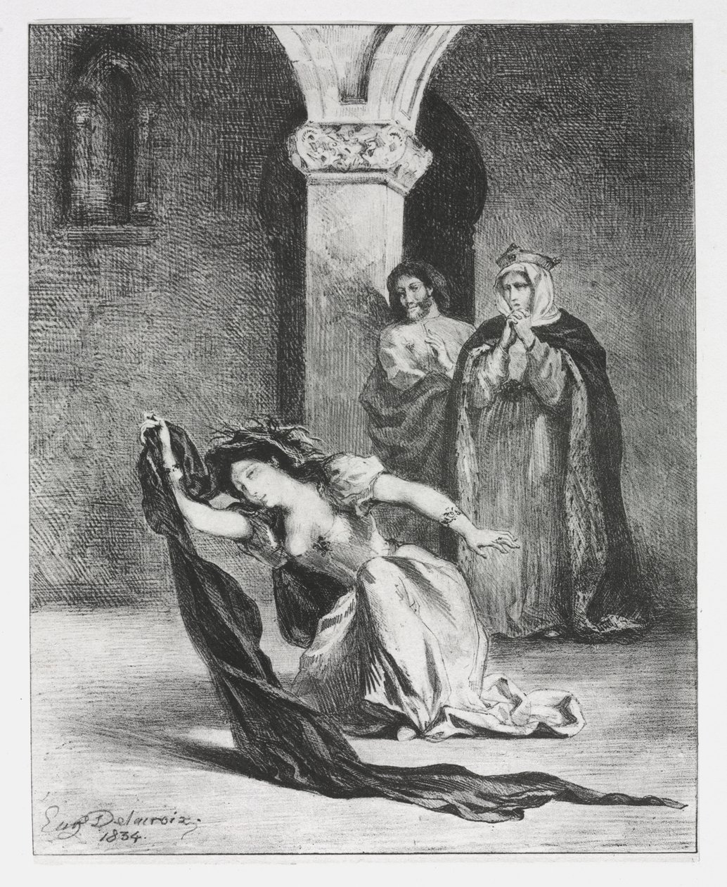 Hamlet: Der Gesang der Ophelia von Eugène Delacroix