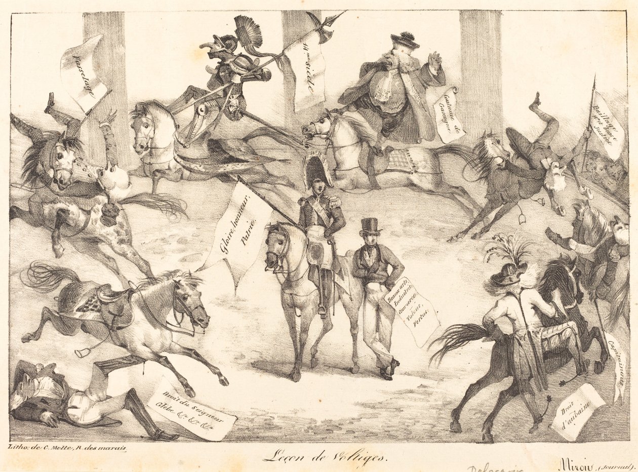 Voltigierunterricht (Trickreiten) von Eugène Delacroix