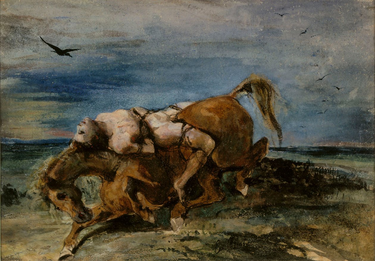 Mazeppa auf dem sterbenden Pferd von Eugène Delacroix