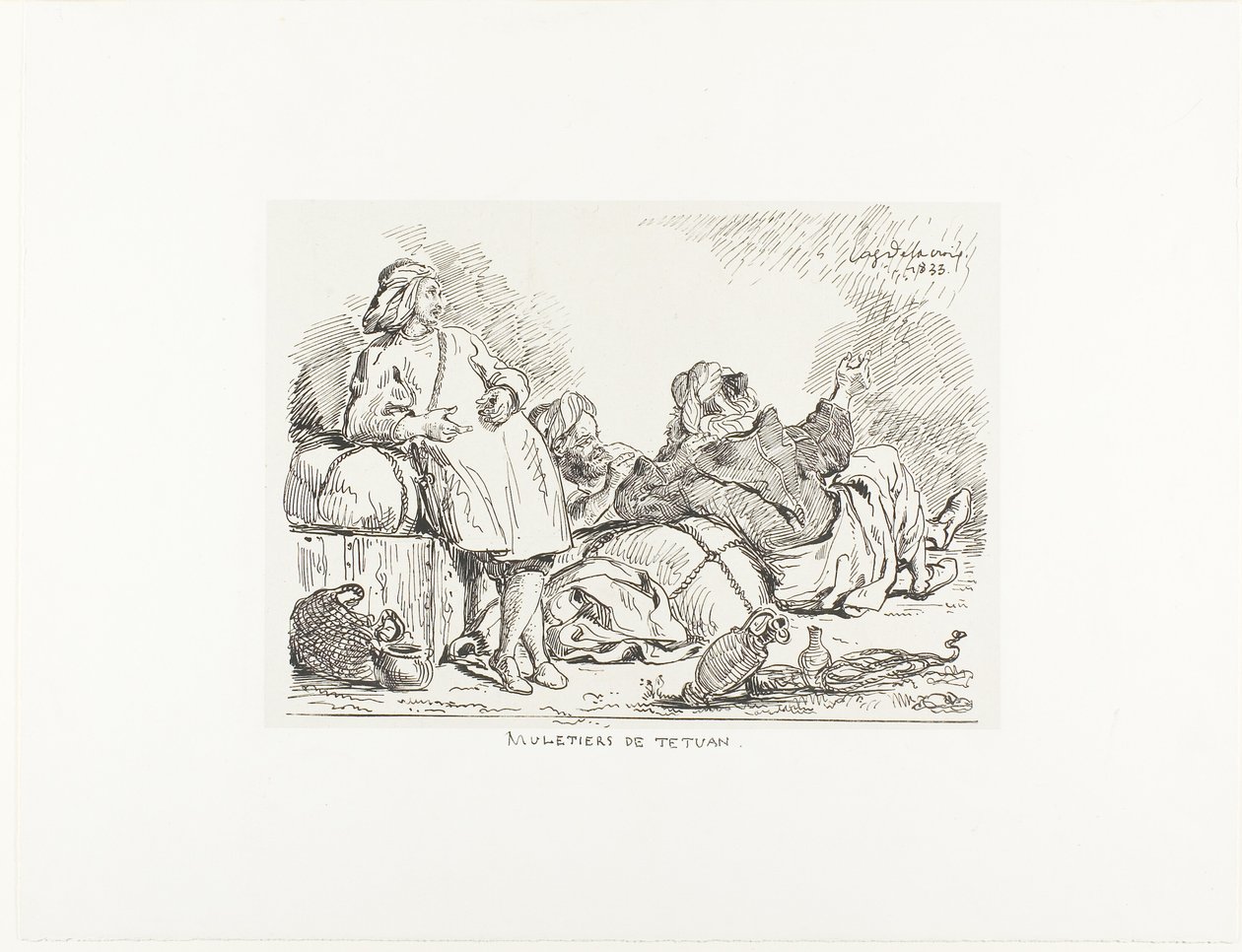 Maultiertreiber von Tetuan von Eugène Delacroix