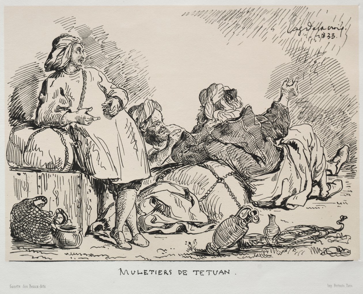 Maultiertreiber von Tétouan von Eugène Delacroix