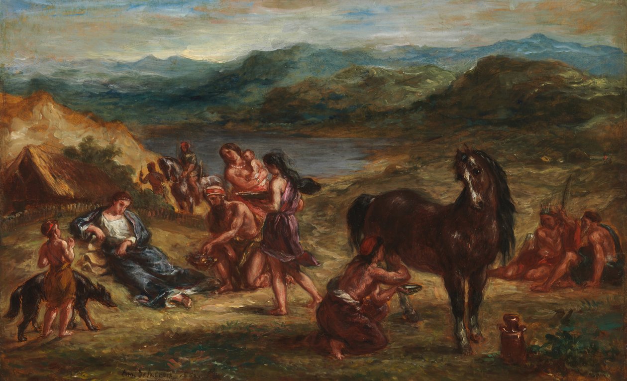 Ovid unter den Skythen, 1862 von Ferdinand Victor Eugene Delacroix