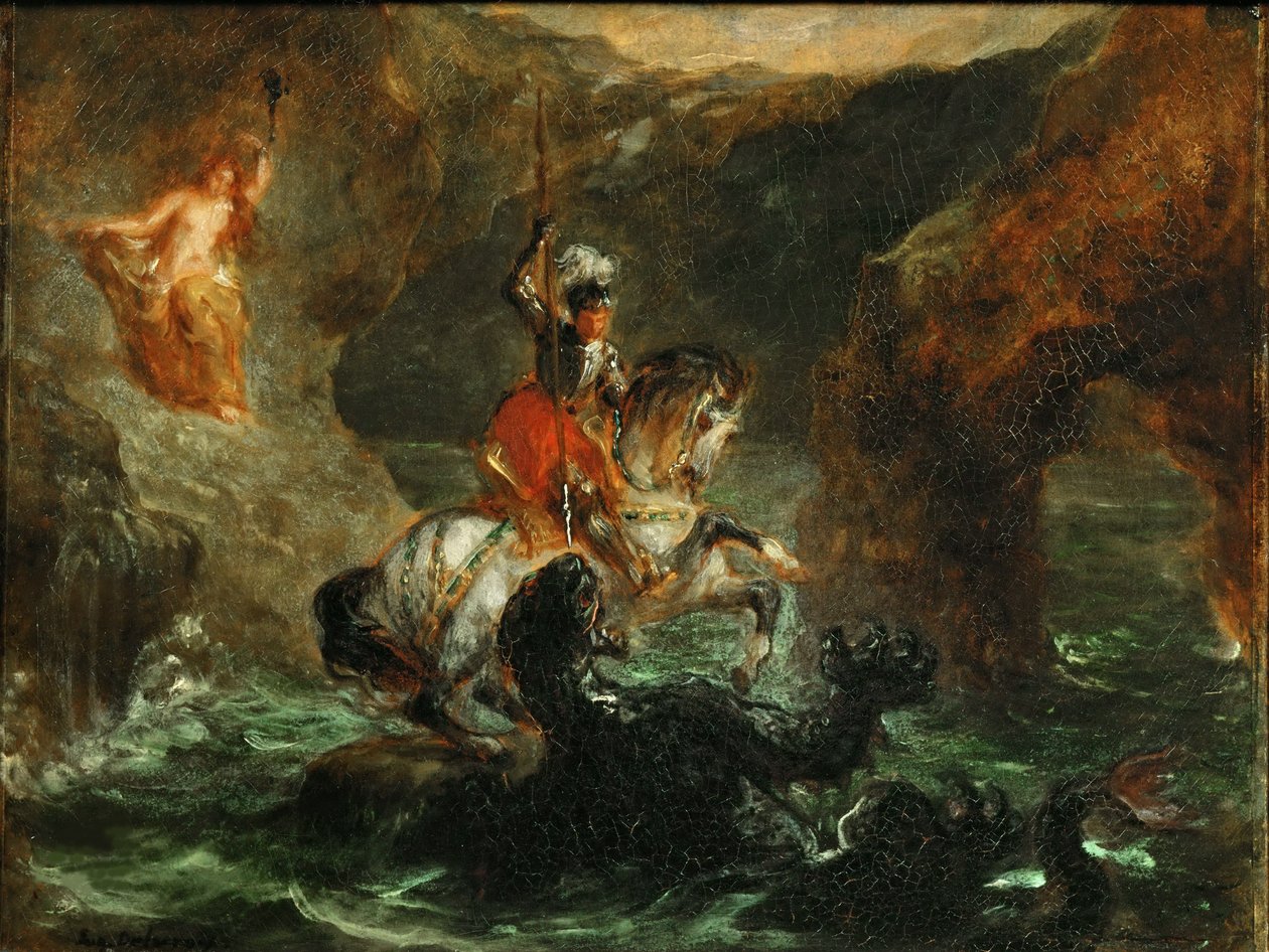 Perseus befreit Andromeda von Eugène Delacroix