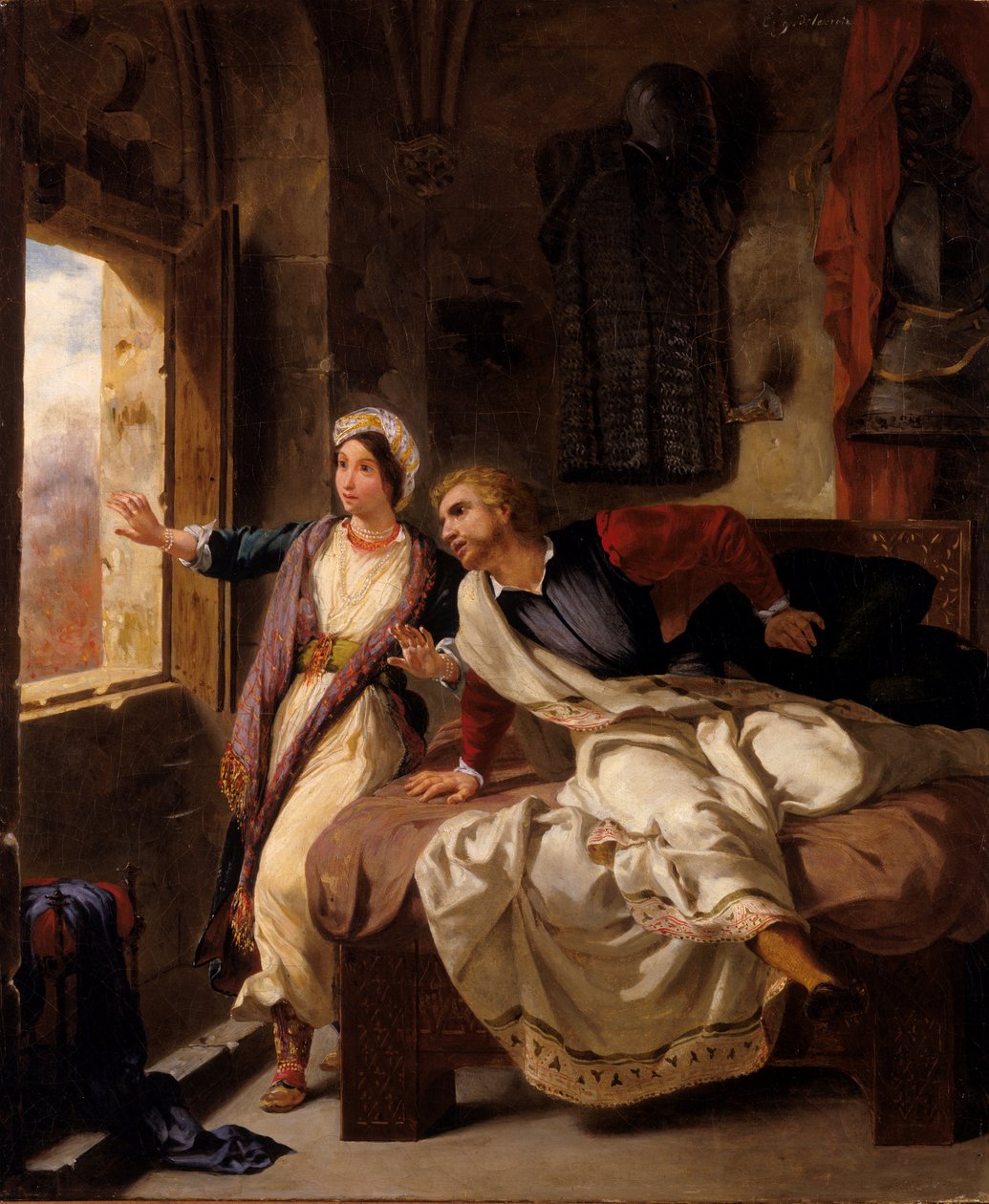 Rebecca und der verwundete Ivanhoe, 1823 von Ferdinand Victor Eugene Delacroix