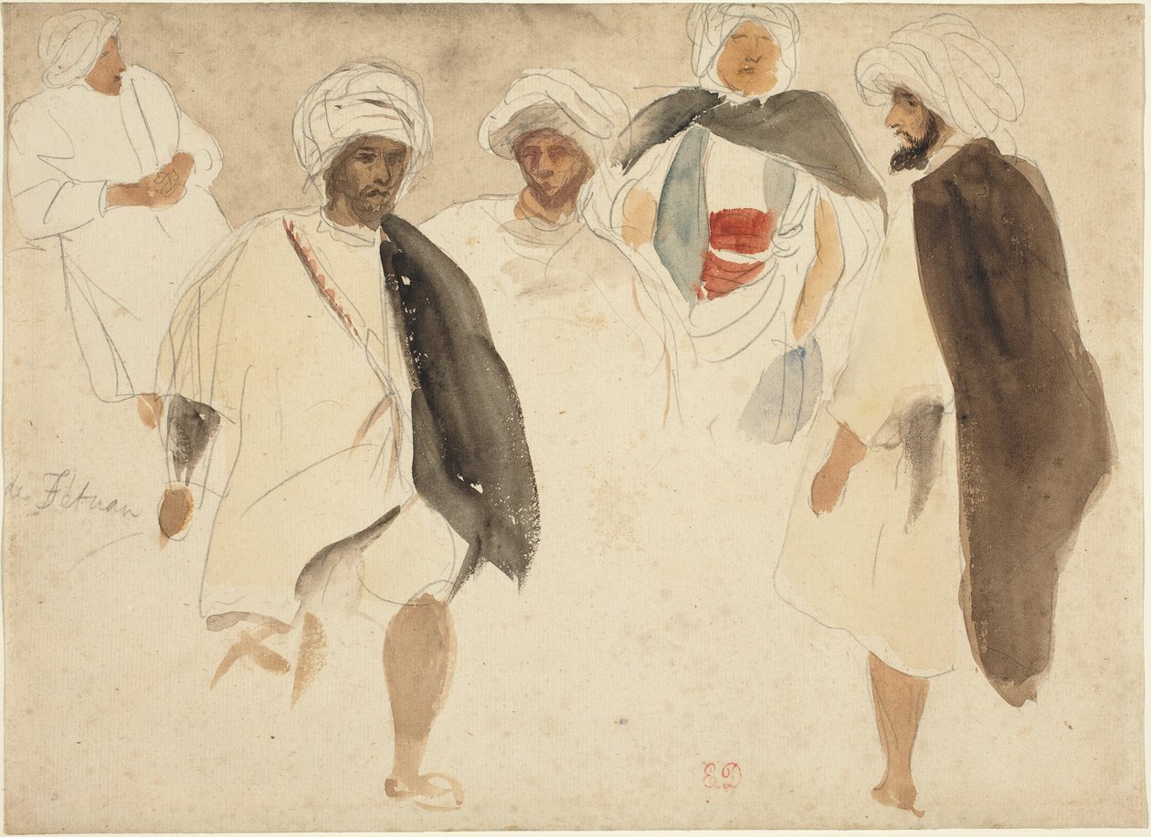 Studie von Arabern von Eugène Delacroix