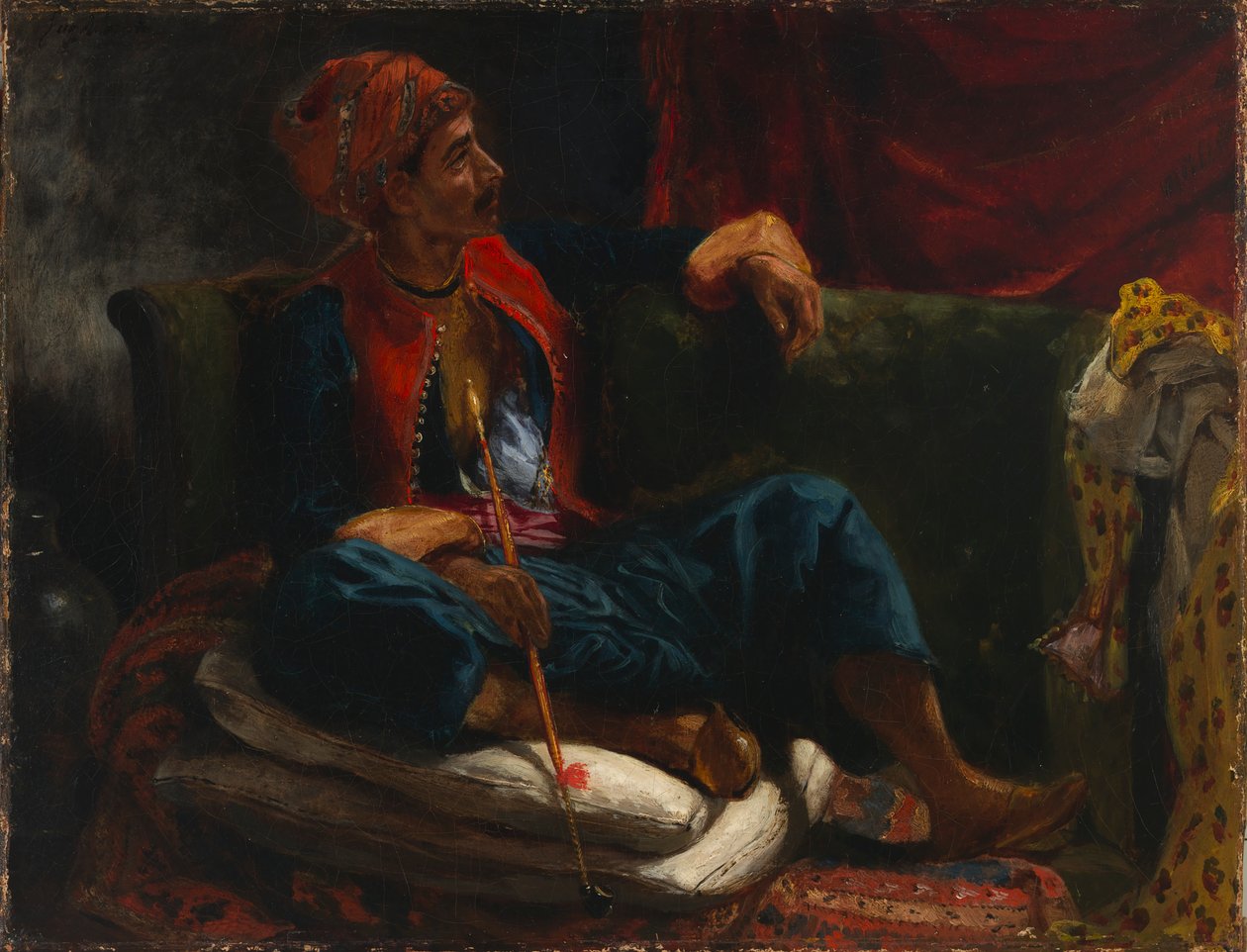 Der Raucher, 19. Jahrhundert von Eugène Delacroix