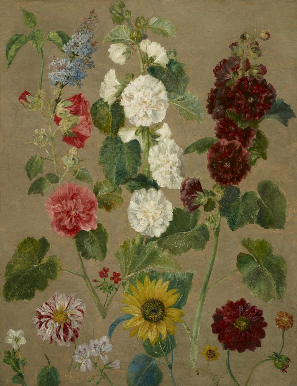 Ohne Titel [Blumen] von Eugène Delacroix