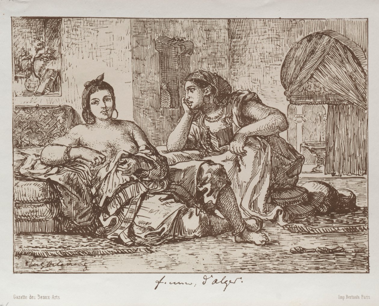 Frauen von Algier von Eugène Delacroix