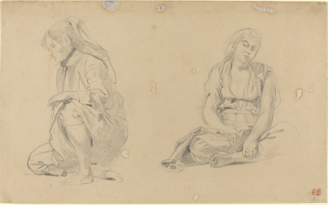 Frauen von Algier, 1833 von Eugène Delacroix