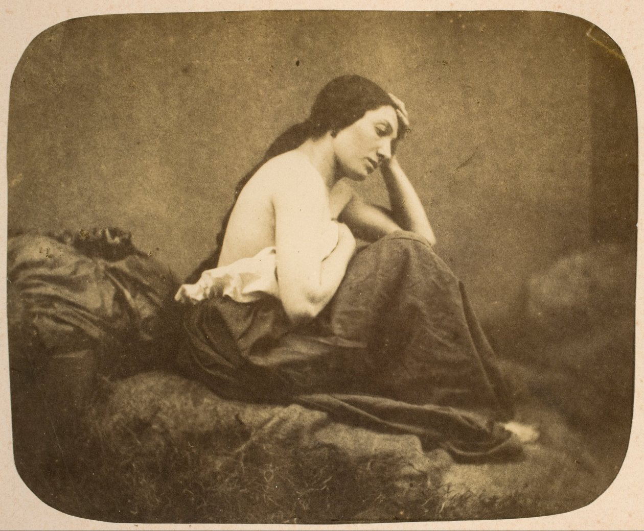 Frauenporträt von Eugène Durieu