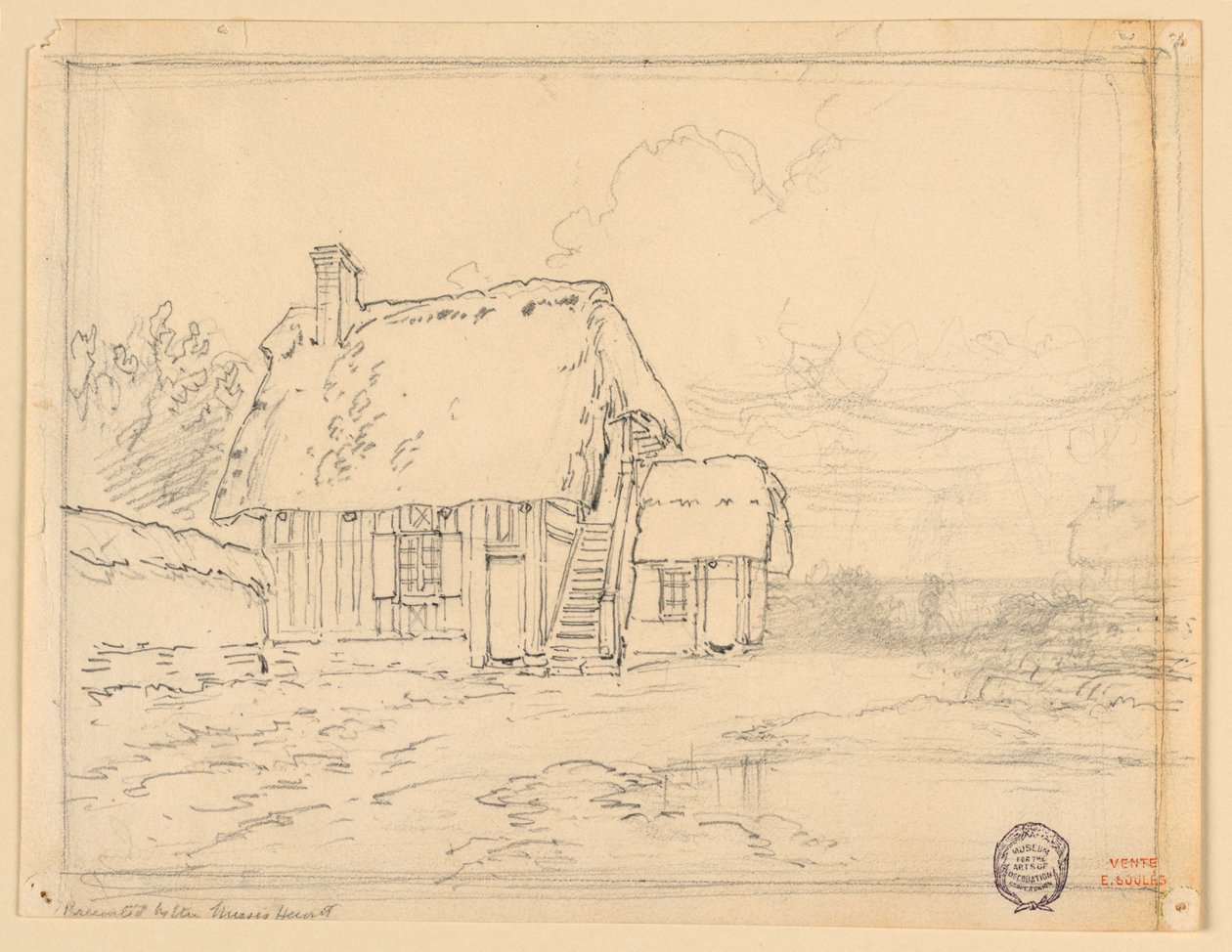 Das Haus eines Bauern von Eugène Edouard Soulès