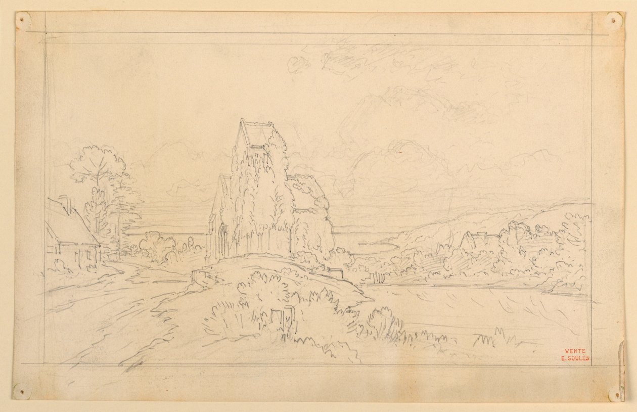 Landschaftsskizze von Eugène Edouard Soulès